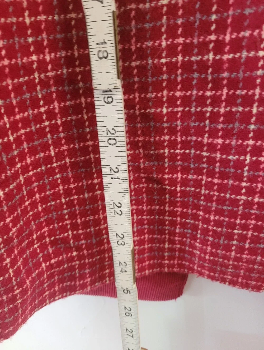 VTG Jantzen XS 40s Red Tweed Women's Jacket Corduroy Wide Collar